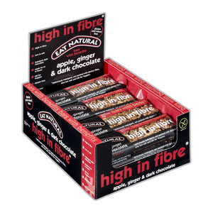 Eat Natural High In Fibre With Apple, Ginger & Dark Chocolate x 12