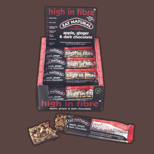 Eat Natural High In Fibre With Apple, Ginger & Dark Chocolate x 12