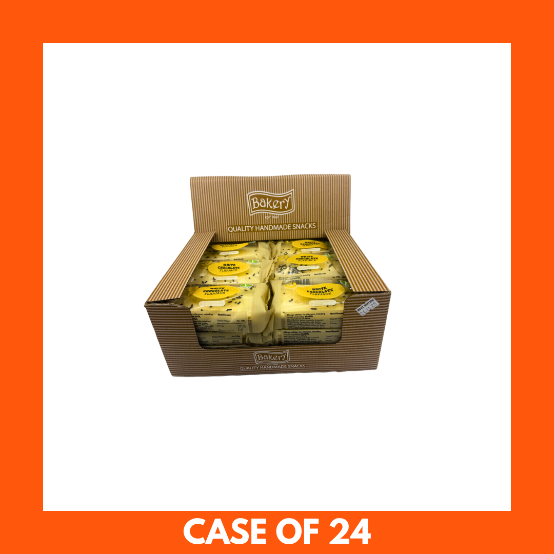 RJ White Chocolate Flapjacks 125g x 24