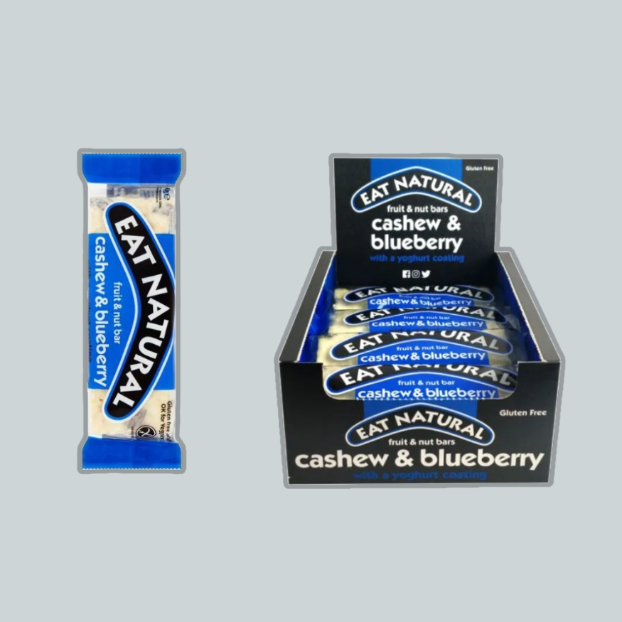 Eat Natural Cashew and Blueberry with Yoghurt Coating x 12