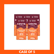Signature Blend Roast & Ground for Cafetiere 200g x 5