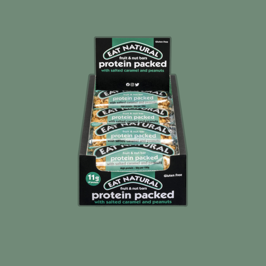 Protein Packed Fruit & Nut Bar with Salted Caramel & Peanuts x 12