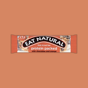 Eat Natural Protein Packed Fruit & Nut Bar with Chocolate & Orange x 12