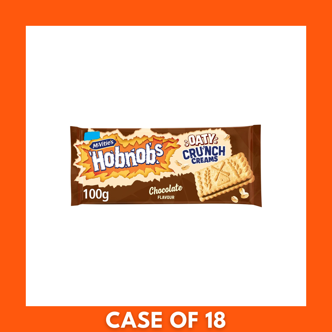 McVitie's Hobnobs Oaty Creams Chocolate Biscuit 18 x 100g