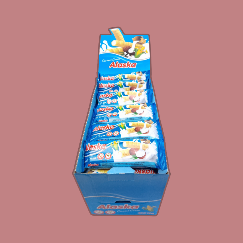 Alaska Coconut Cream filled Corn Wafer 48 x 18g