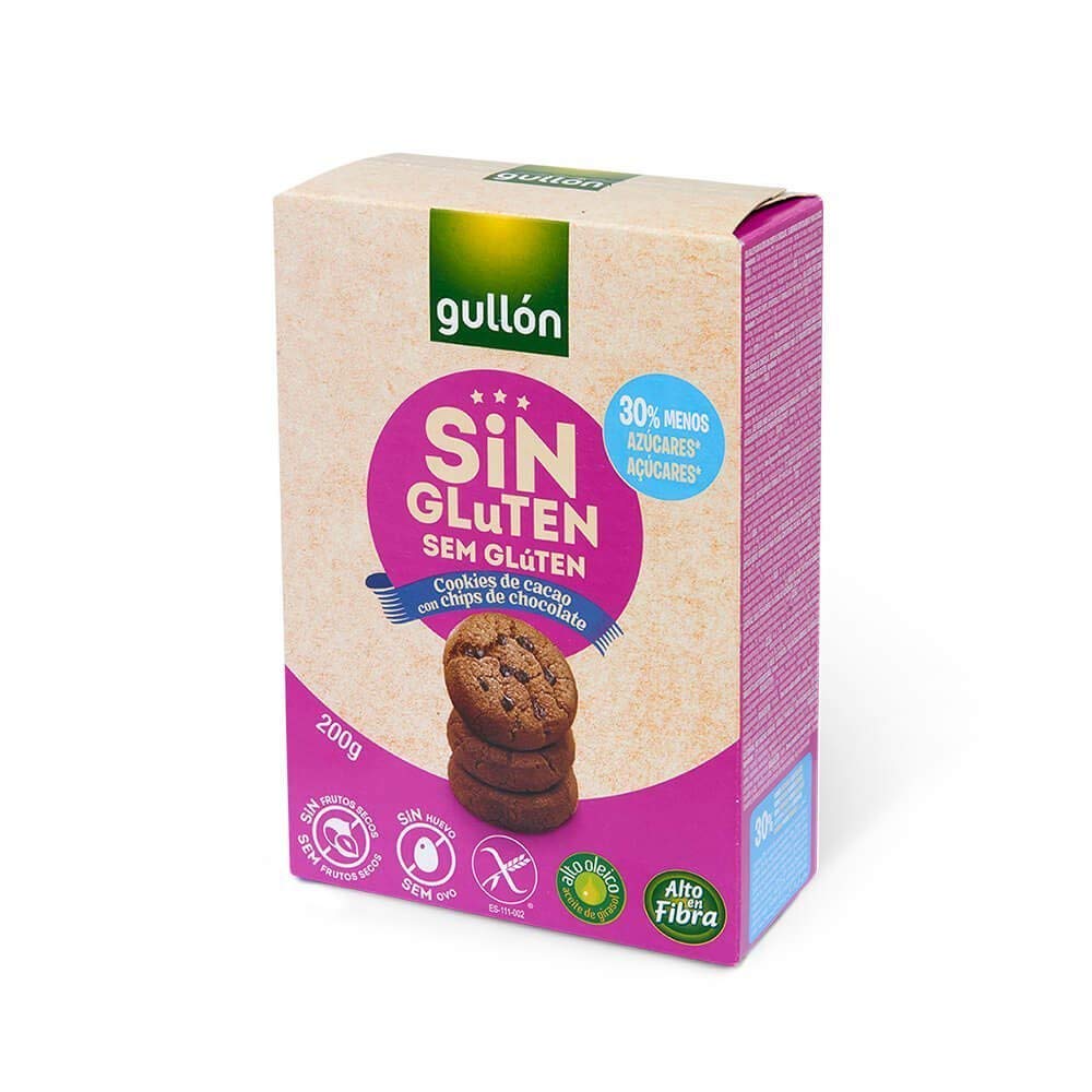 Gullon Gluten Free Double Choc Cookies Boxed 200g x 1