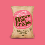 Brown Bag Crisps Tiger Prawn Chili & Lime 20 x 40g