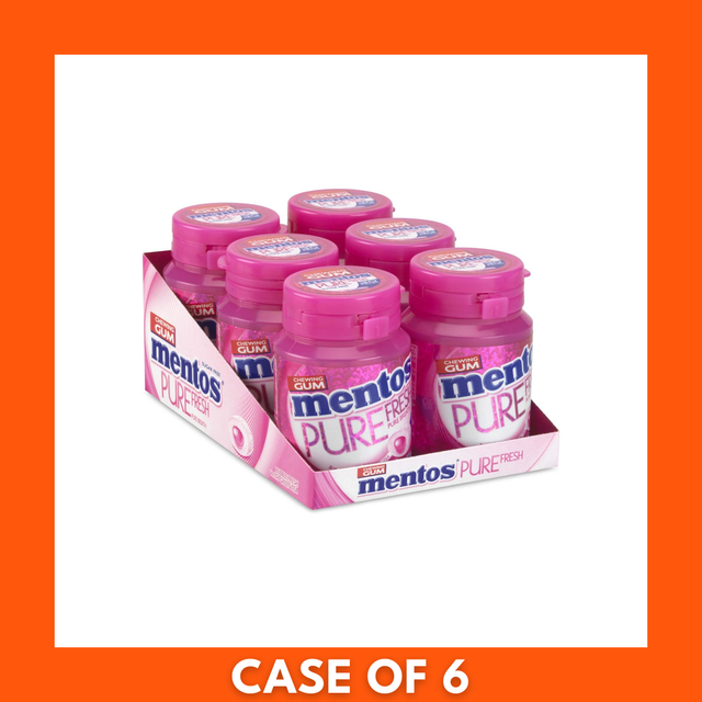 Mentos Bubble Fresh multipack 6 x 70g (35pcs) — six bright green tubes of mint gum with Mentos logo and bubble graphics on the packaging