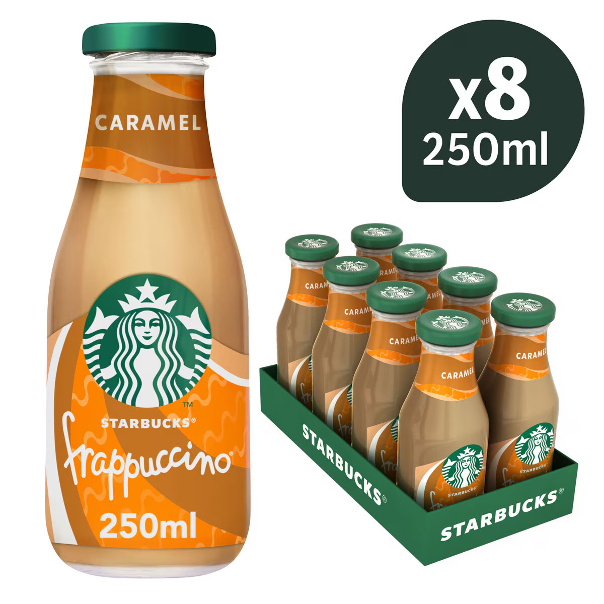 Starbucks Frappuccino Caramel Flavoured Iced Coffee x 8