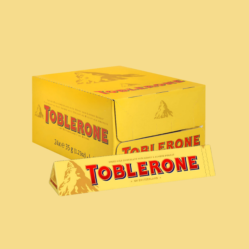 Toblerone Milk Chocolate Bars - Case (24 x 35g)