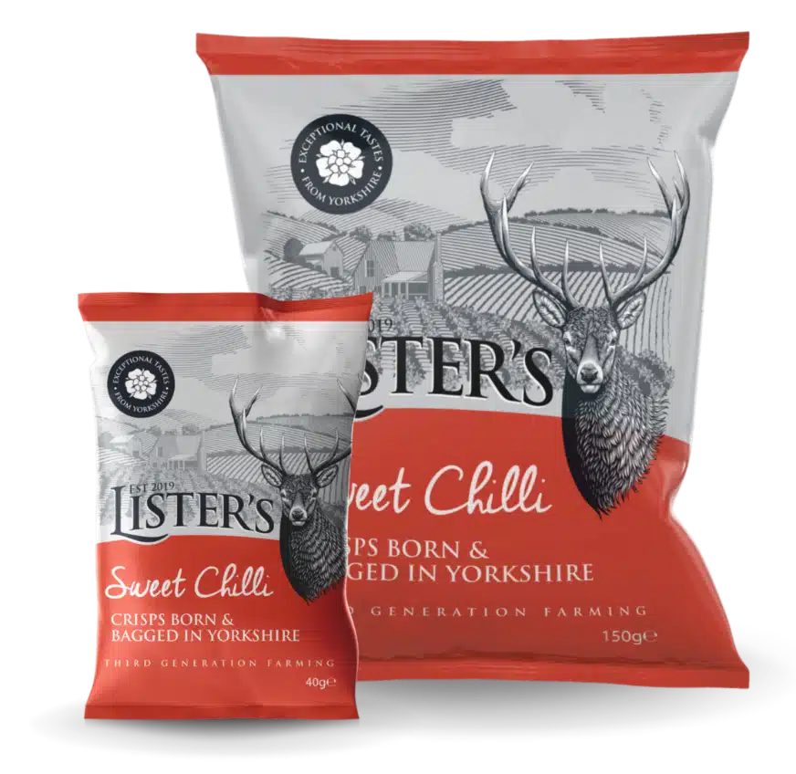 Listers Crisps - Sweet Chilli 40g x 12