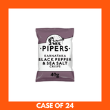 PIPERS Karnataka Black Pepper & Sea Salt Crisps 40g x 24