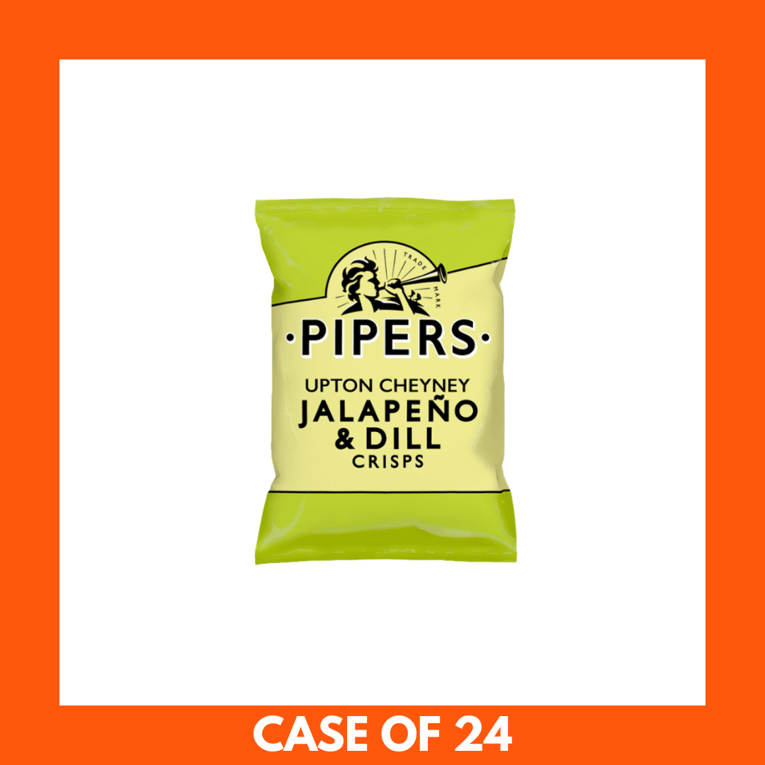 PIPERS Upton Cheyney Jalapeno & Dill Crisps 40g x 24