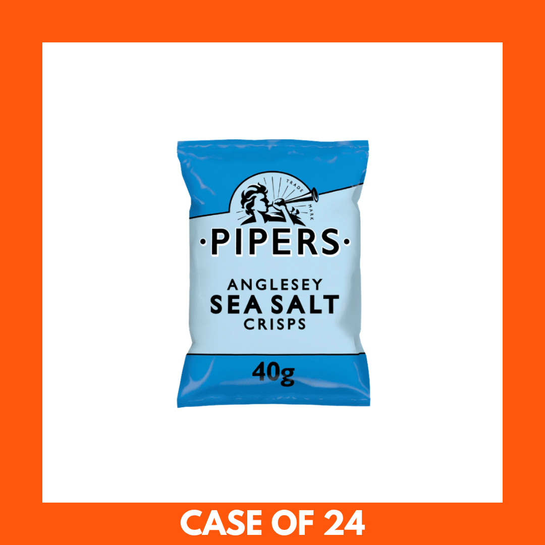 PIPERS Anglesey Sea Salt Crisps 40g x 24