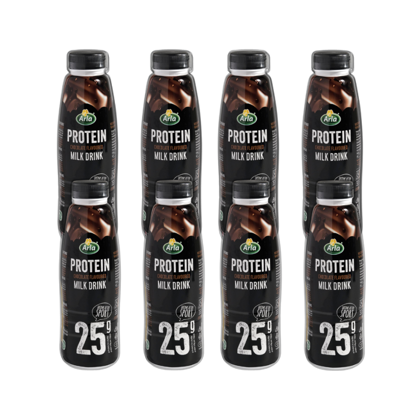 Arla Protein Chocolate Milk Shake 482ml (Pack of 8)