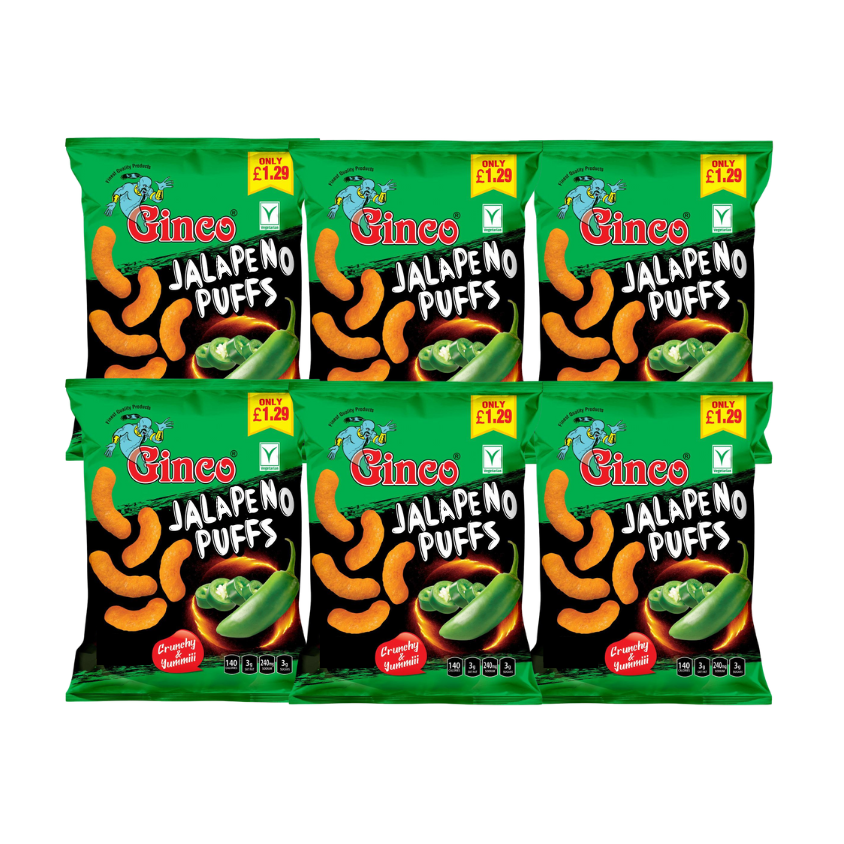 Ginco Jalapeno Puffs 100g x 12