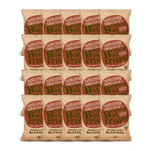 Brown Bag Crisps Aberdeen Angus Beef & Onion 20 x 40g