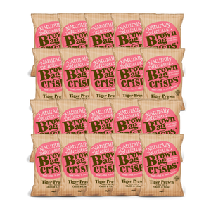 Brown Bag Crisps Tiger Prawn Chili & Lime 20 x 40g