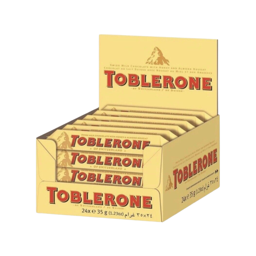 Toblerone Milk Chocolate Bars - Case (24 x 35g)