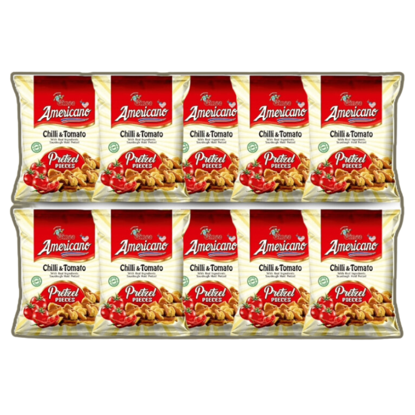 Americano Chilli & Tomato Pretzel Pieces (Pack of 10)