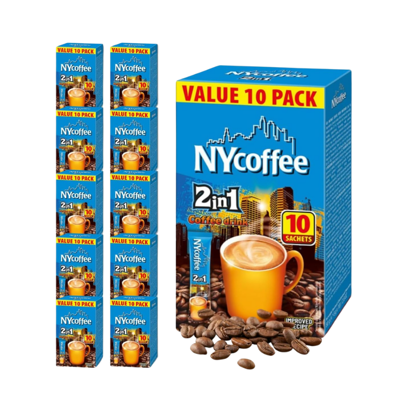Ny Coffee 2 In 1 Box x 10 - 200 Cases (Pallet Buy). £7.90 per case of 10.