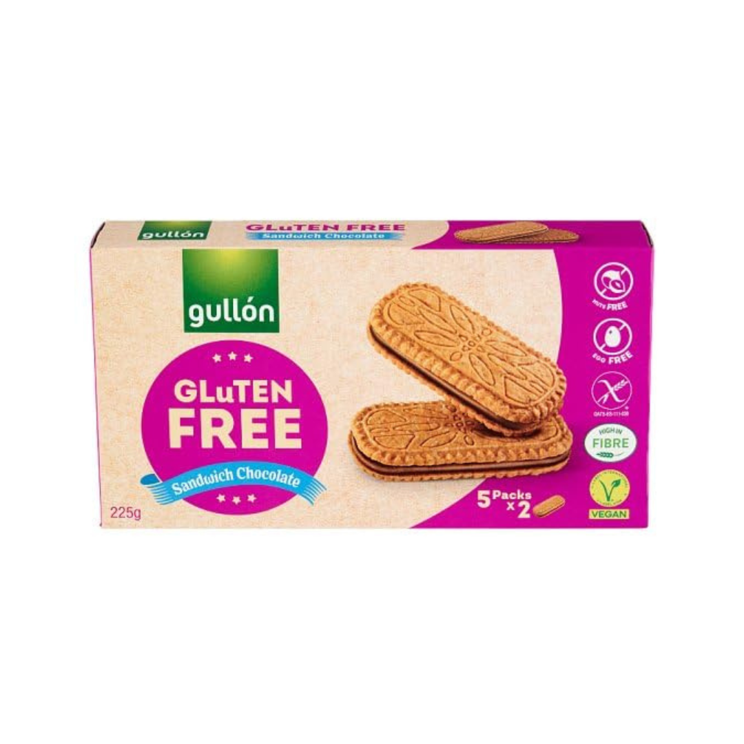 Gullon Gluten Free Sandwich Chocolate Biscuits 225g x 1