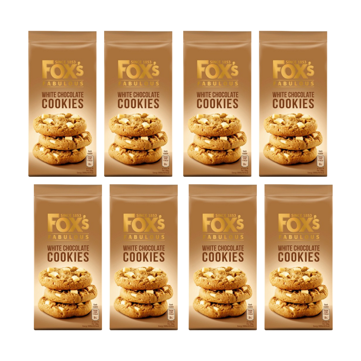 Fox's Fabulous White Chocolate Cookies 180g x 1