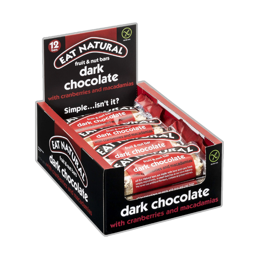 Dark Chocolate with Cranberries & Macadamia x 12