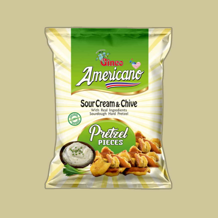 Americano Sour Cream & Chive Pretzel Pieces (Pack of 10)