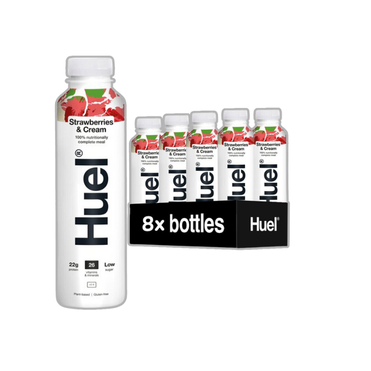 Huel Strawberries & Cream Complete Meal Drink 500ml x 8