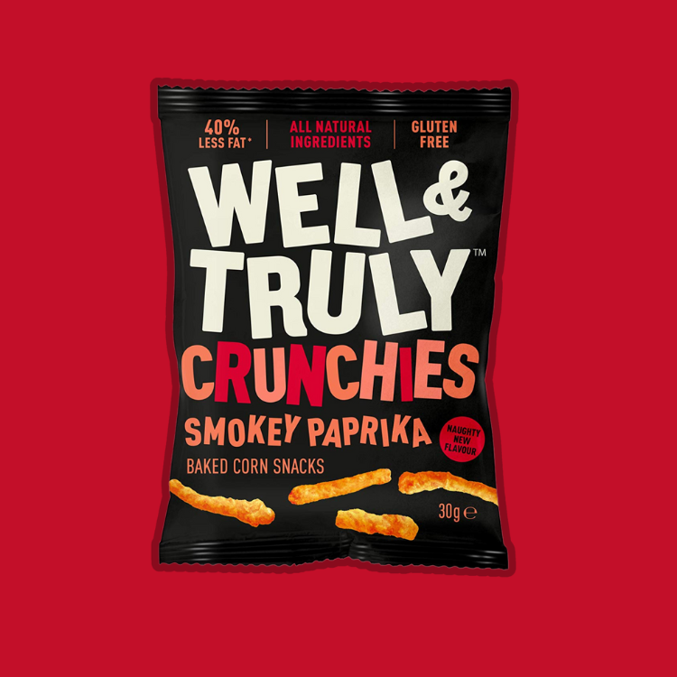 Well & Truly Crunchies Smokey Paprika 10 x 30g