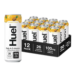 Can of Huel Pineapple & Mango Daily A-Z Vitamins Energy Drink on a table
