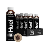 Huel Chocolate Black Edition complete meal drink pack of 8 bottles
