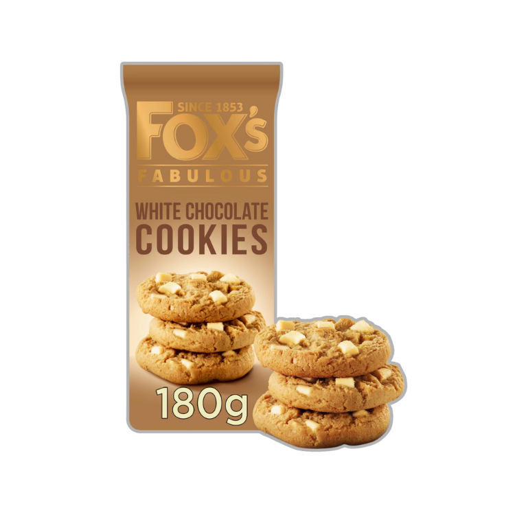 Fox's Fabulous White Chocolate Cookies 180g x 1