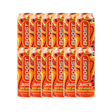 Pack of Boost Energy Juic'd drinks in red and orange packaging on a white background