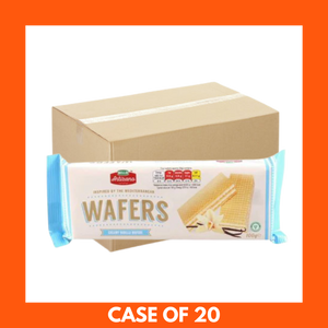 Bello Artizano Creamy Vanilla Wafers 100g box with vanilla cream layers