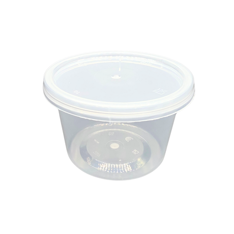 Clear food storage container used for meal prep
