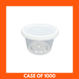 takeaway plastic containers stacked in bulk pack