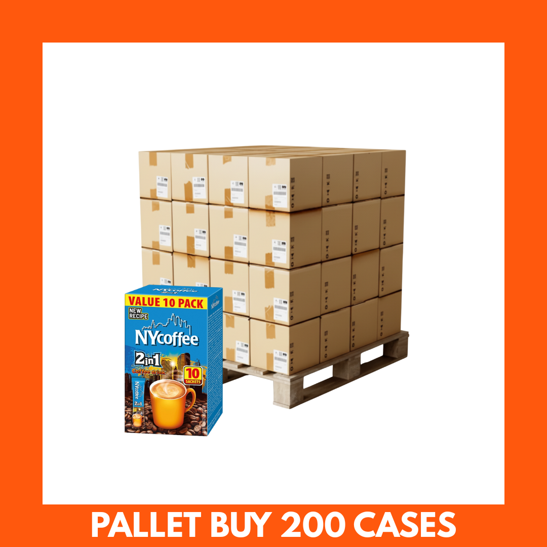 Ny Coffee 2 In 1 Box x 10 - 200 Cases (Pallet Buy). £7.90 per case of 10.