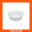 takeaway plastic containers stacked in bulk pack