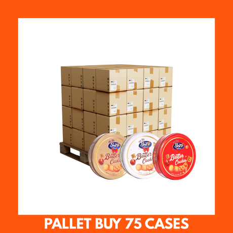 Brit Treat Xmas Collection Danish Butter Cookies 340g gift set of three festive tins