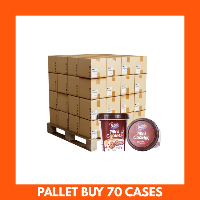 Brit Treat Choco Chip Cookies Mini Cup 125g with visible chocolate chip cookies