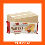 Bello Artizano Creamy Strawberry Wafers 100g box with pink strawberry filling