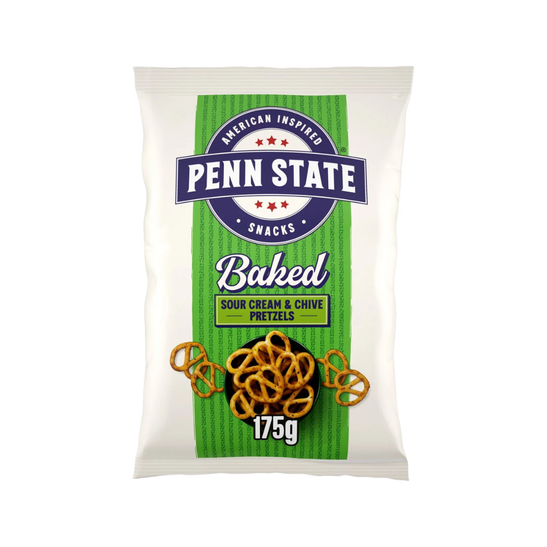Box of Penn State pretzels with 8 sharing packs