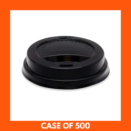 Black Premium Takeaway Sip Lids 90mm x 500