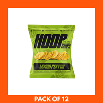 HOOP CHIPS Lemon Pepper Plantain Chips 35g x 12