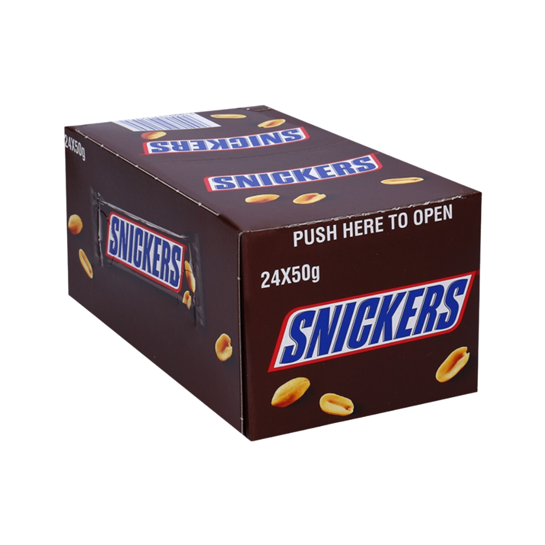 Case Snickers Snickers 50g x 24 - 540 Cases (Pallet Buy) 38p per bar- WHOLESALE ...