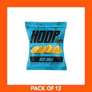 HOOP CHIPS Sea Salt Plantain Chips 35g x 12