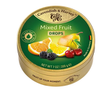 Sealed 200g pouch of Cavendish & Harvey Mix Fruits hard candy drops with brand logo and image of mixed fruit candies