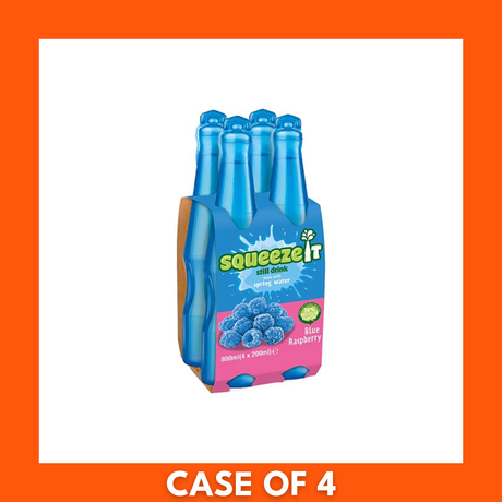 SQUEEZE IT BLUE RASPBERRY (4pk x 200ml)